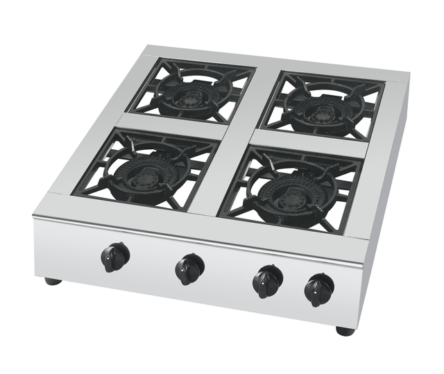 WH4 Commercial Big Burner Stove Four Burners Gas Cooktops