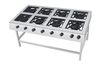WH8S Free Standing Commercial Gas Stove 8 Burner Stainless Steel 