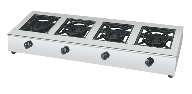 WHL4 Commercial Big Burner Stove Four Burners Gas Cooktops