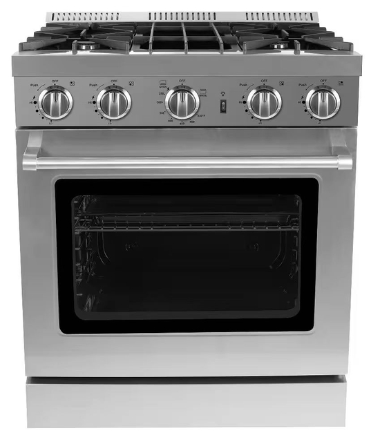 2025 New Design China Manufacturing 6 Burner Free Standing Gas Oven with Bakery Oven Disassembled Parts