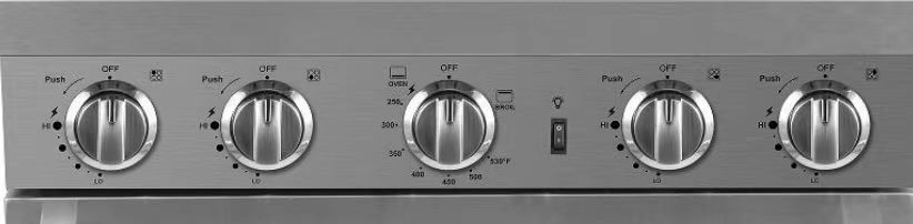 Commercial 6 Burner Gas Oven in Bakery Kitchen